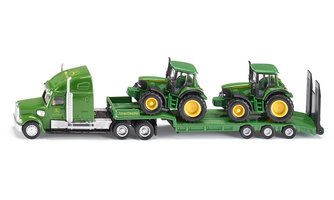SIKU Farmer - Low Loader with John Deere tractors